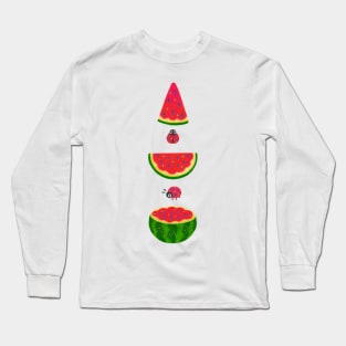 Watermelon and ladybugs Long Sleeve T-Shirt